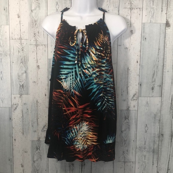 Worthington Tops - Worthington Tropical Print Sleeveless Top Extra Large